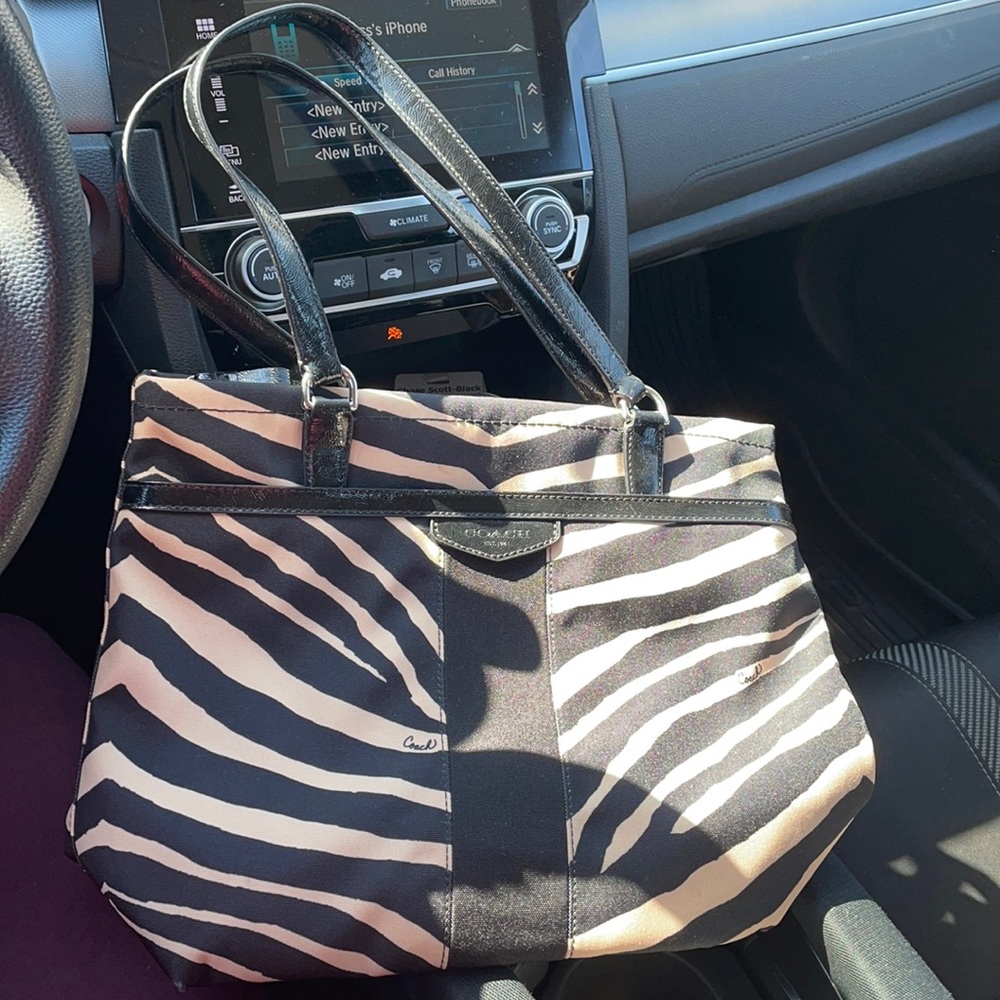 Rare Coach Zebra Purse